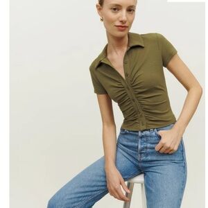 Reformation Brantley knit top size S